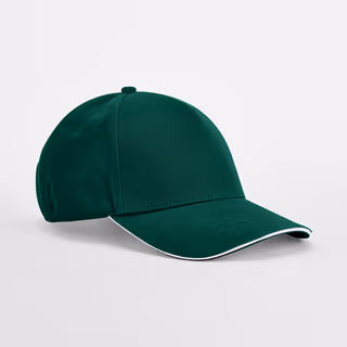EarthAware® Classic Organic Cotton 5 Panel Cap - Sandwich Peak