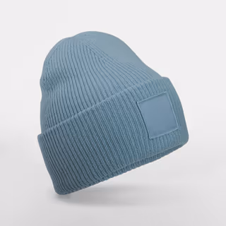 Deep Cuffed Tonal Patch Beanie