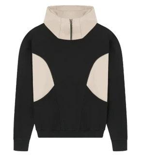 COLOR PANELLED HOODIE