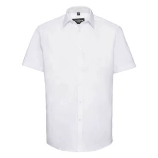 Men’s Short Sleeve Tailored Herringbone Shirt