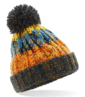 Junior Corkscrew Pom Pom Beanie