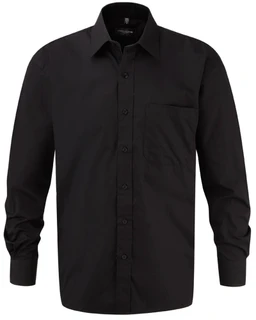 Men’s Long Sleeve Classic Pure Cotton Poplin Shirt 