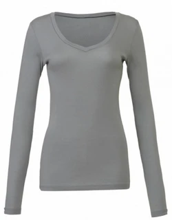 Lehké Dámské Tričko V-neck