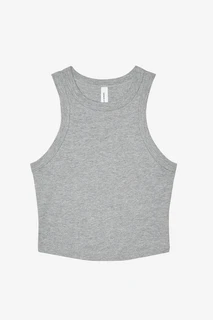 1019 Women's Micro Rib Racer Tank