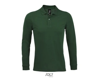 Men's long sleeve piqué polo shirt 