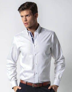 Pánská Košile s Dlouhými Rukávy Contrast Premium Oxford