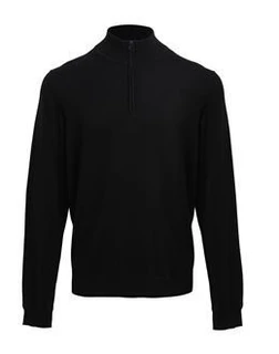 Men's Quarter-Zip Knitted Sweater