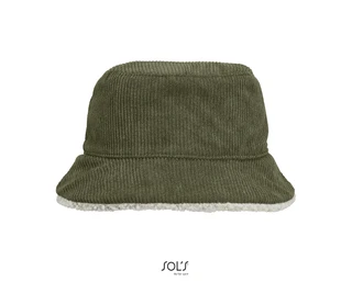 Reversible sherpa and velvet bucket hat