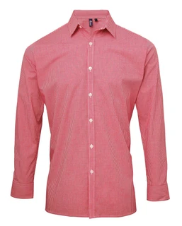 Pánská Košile Mens Microcheck Long Sleeve Shirt