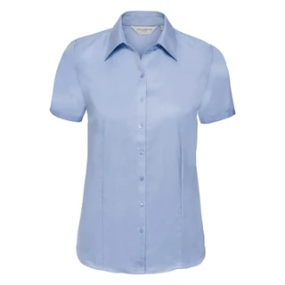 Ladies’ Short Sleeve Tailored Herringbone Shirt