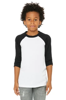 3200Y Youth 3/4 Sleeve Baseball Tee