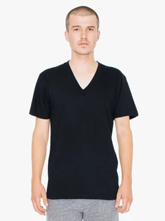 Unisex Tričko Fine Jersey V-Neck