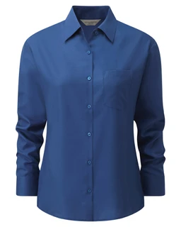 Ladies’ Long Sleeve Classic Polycotton Poplin Shirt